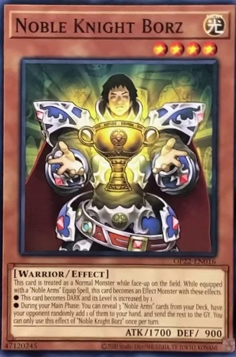 Noble Knight Borz [OP22-EN016] Common - for just $0.10! 