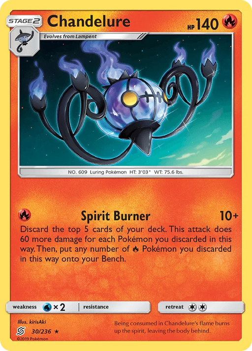 Chandelure (30/236) [Sun & Moon: Unified Minds] - for just $0.35! 