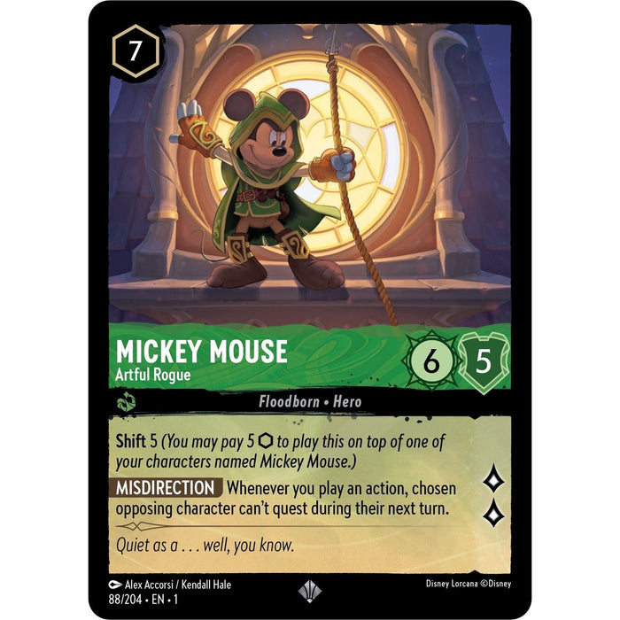 Mickey Mouse - Artful Rogue (88/204) [The First Chapter] - Just $0.20! Shop now at Retro Gaming of Denver