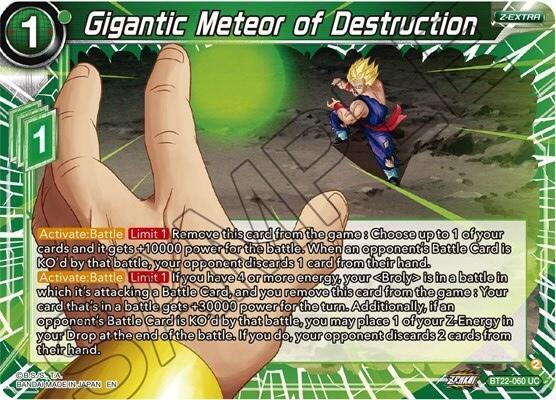 Gigantic Meteor of Destruction (BT22-060) [Critical Blow] - for just $0.10! 