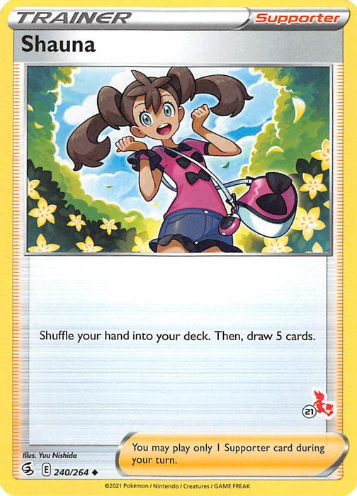 Shauna (240/264) (Cinderace Stamp #21) [Battle Academy 2022] - for just $0.10! 