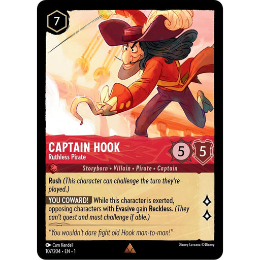 Captain Hook - Ruthless Pirate (107/204) [The First Chapter] - Just $0.05! Shop now at Retro Gaming of Denver