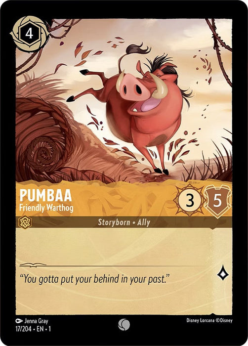 Pumbaa - Friendly Warthog (17/204) - The First Chapter - for just $0.03! 
