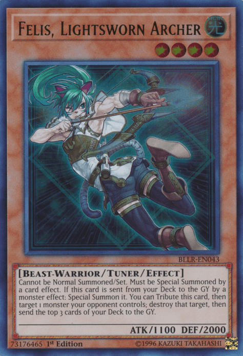 Felis, Lightsworn Archer [BLLR-EN043] Ultra Rare - for just $0.40! 