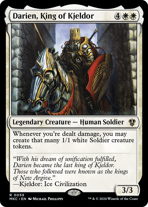 Darien, King of Kjeldor (MKC-059) - Murders at Karlov Manor Commander - for just $0.40! 