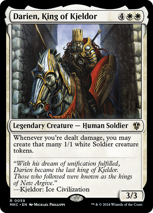 Darien, King of Kjeldor (MKC-059) - Murders at Karlov Manor Commander - for just $0.40! 
