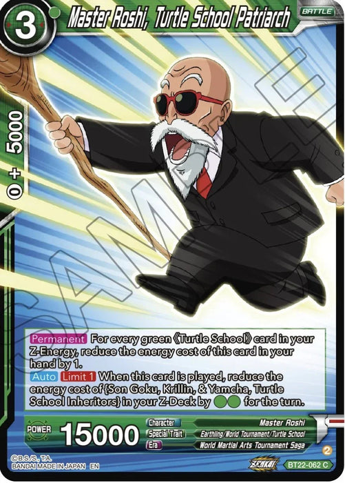 Master Roshi, Turtle school Patriarch (BT22-062) [Critical Blow] - for just $0.10! 