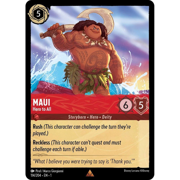 Maui - Hero to All (114/204) [The First Chapter] - Just $3! Shop now at Retro Gaming of Denver