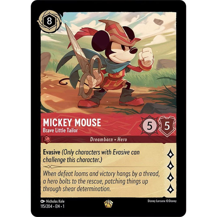 Mickey Mouse - Brave Little Tailor (115/204) [The First Chapter] - Just $1.05! Shop now at Retro Gaming of Denver