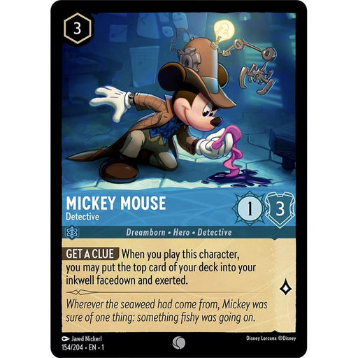 Mickey Mouse - Detective (154/204) [The First Chapter] - Just $0.10! Shop now at Retro Gaming of Denver