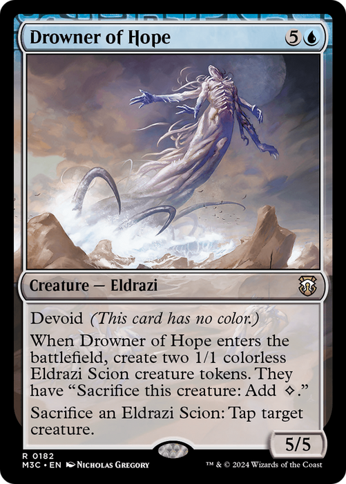 Drowner of Hope (M3C-182) - Modern Horizons 3 Commander: (devoid) - for just $0.06! 