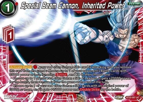 Special Beam Cannon, Inherited Power (BT22-007) [Critical Blow] - for just $0.10! 
