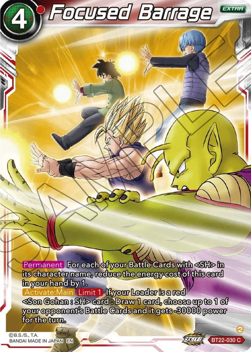 Focused Barrage (Bt22-030) [Critical Blow] - for just $0.10! 