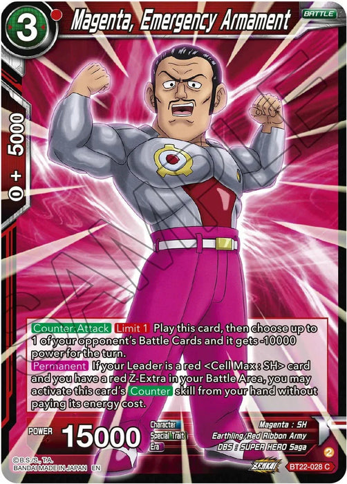 Magenta, Emergency Armament (BT22-028) [Critical Blow] - for just $0.10! 