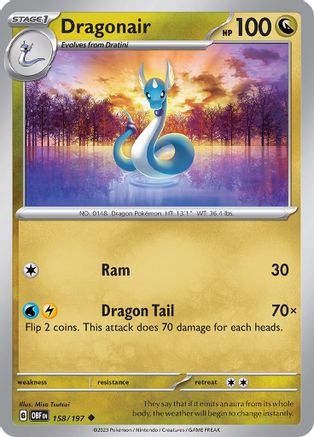 Dragonair 158/197 - SV03 Obsidian Flames - for just $0.05! 