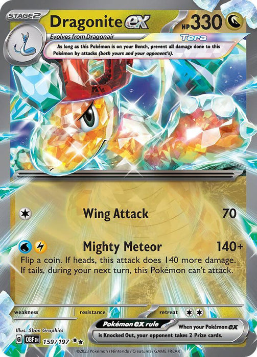 Dragonite ex (159/197) [Scarlet & Violet: Obsidian Flames] - for just $1.10! 