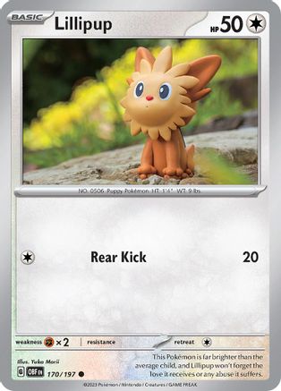 Lillipup 170/197 - SV03 Obsidian Flames - for just $0.05! 
