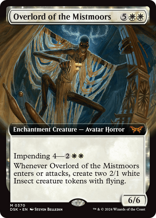 Overlord of the Mistmoors (Extended Art) (DSK-370) - Duskmourn: House of Horror: (Extended Art, enchantment) - for just $1.28! 