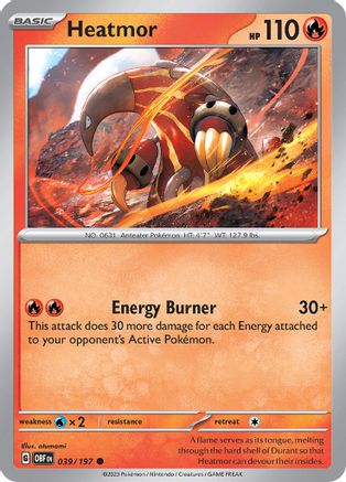 Heatmor 039/197 - SV03 Obsidian Flames - for just $0.04! 