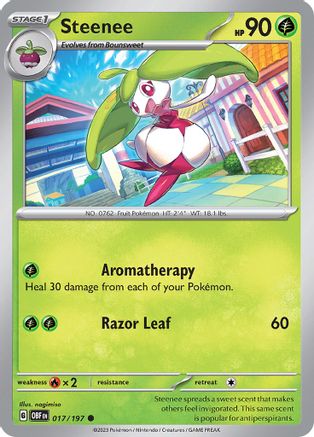 Steenee 017/197 - SV03 Obsidian Flames - for just $0.05! 