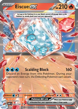 Eiscue ex 042/197 - SV03 Obsidian Flames Holofoil - for just $0.35! 