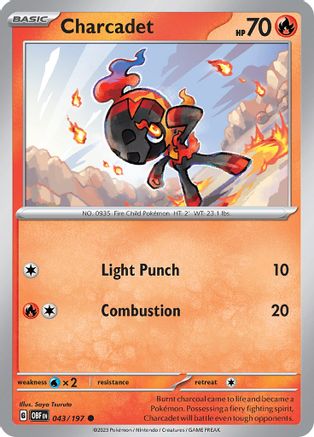 Charcadet 043/197 - SV03 Obsidian Flames - for just $0.05! 