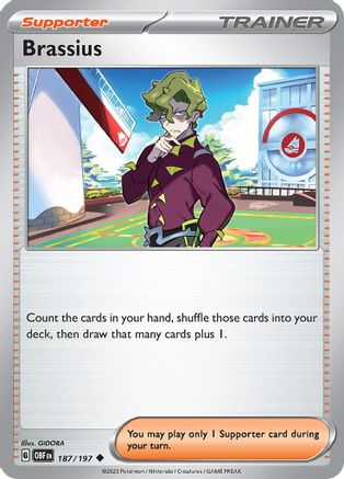 Brassius 187/197 - SV03 Obsidian Flames - for just $0.08! 