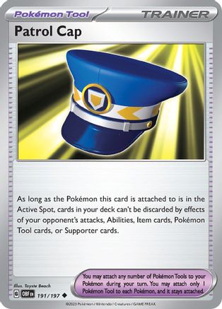 Patrol Cap 191/197 - SV03 Obsidian Flames - for just $0.05! 