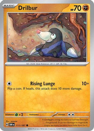 Drilbur 111/197 - SV03 Obsidian Flames - for just $0.06! 