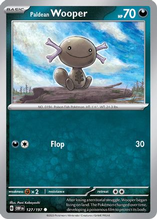 Paldean Wooper 127/197 - SV03 Obsidian Flames - for just $0.08! 