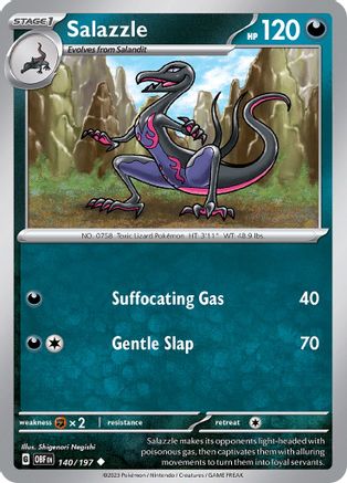 Salazzle 140/197 - SV03 Obsidian Flames - for just $0.05! 