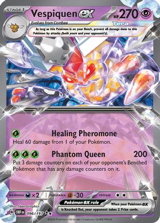 Vespiquen ex 096/197 - SV03 Obsidian Flames Holofoil - for just $0.58! 