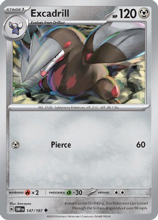 Excadrill 147/197 - SV03 Obsidian Flames - for just $0.05! 
