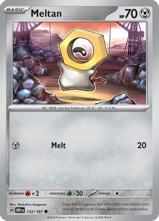 Meltan 152/197 - SV03 Obsidian Flames - for just $0.05! 