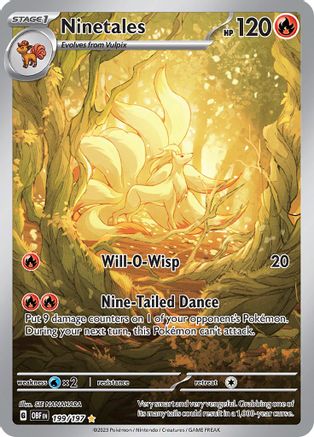 Ninetales - 199/197 - SV03 Obsidian Flames Holofoil - for just $19.19! 