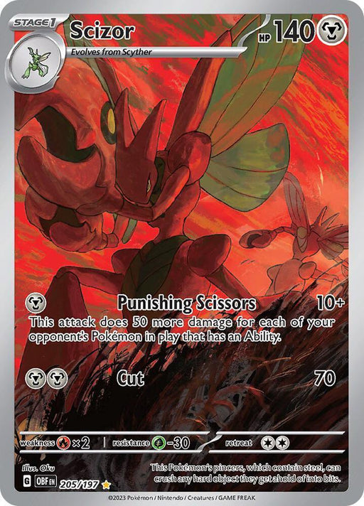 Scizor (205/197) [Scarlet & Violet: Obsidian Flames] - for just $7.90! 
