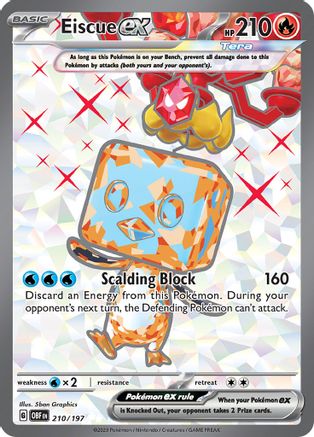 Eiscue ex 210/197 - SV03 Obsidian Flames Holofoil - for just $1.15! 