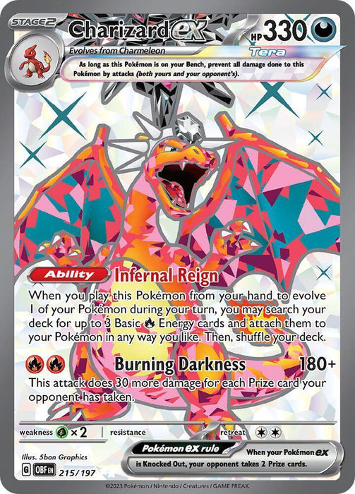 Charizard ex (215/197) [Scarlet & Violet: Obsidian Flames] - for just $8.25! 
