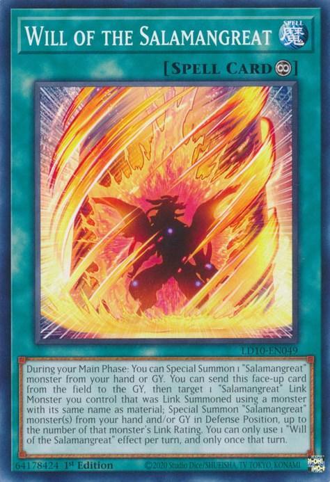 Will of the Salamangreat [LD10-EN049] Common - for just $0.10! 