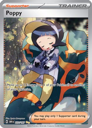 Poppy 227/197 - SV03 Obsidian Flames Holofoil - for just $1.37! 
