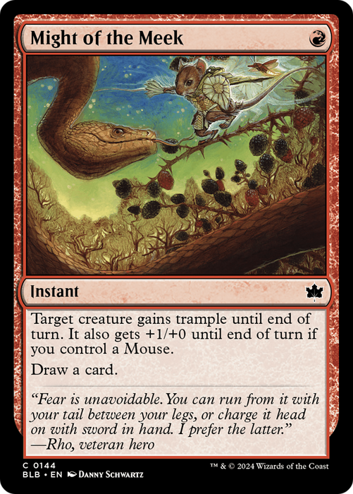 Might of the Meek (BLB-144) - Bloomburrow - for just $0.05! 