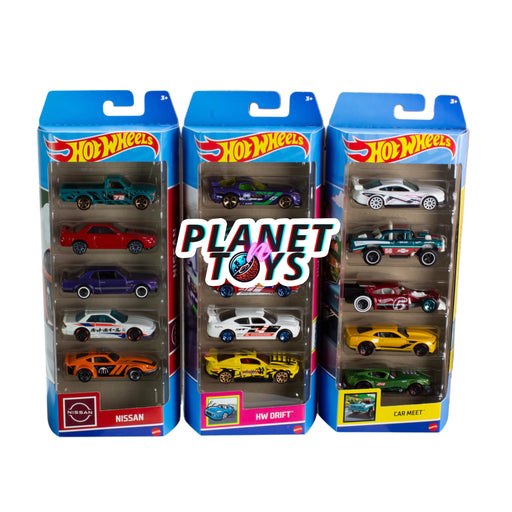 Hot Wheels / matchbox 5-cars Pack Assorted (Nissan, F1, Fast & Furious, Nightburnerz, Motor Show, & More) - for just $6.99! 