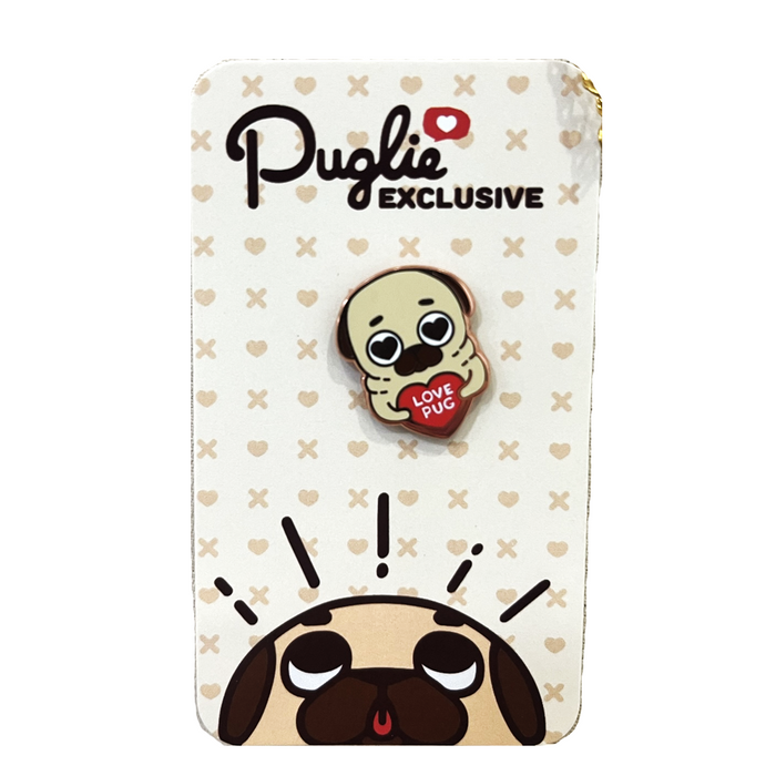 Good Smile Company: Love Puglie Pug Enamel Pin - for just $5.99! 