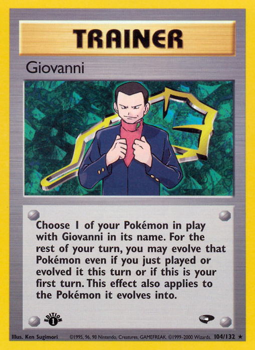 Giovanni (104/132) [Gym Challenge 1st Edition] - Just $2.80! Shop now at Retro Gaming of Denver