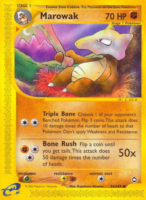 Marowak (54/147) [Aquapolis] - for just $4.75! 
