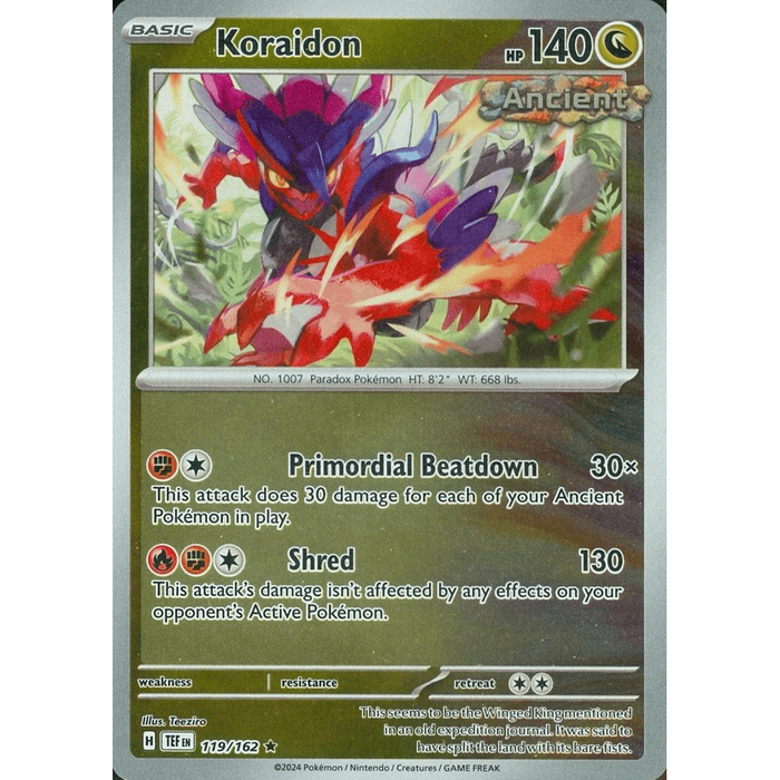 Koraidon (119/162) [Scarlet & Violet: Temporal Forces] - Just $0.10! Shop now at Retro Gaming of Denver