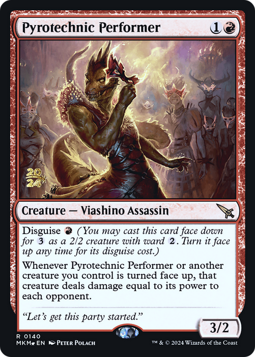 Pyrotechnic Performer (PRE-140) - Murders at Karlov Manor Promos Foil - for just $0.26! 