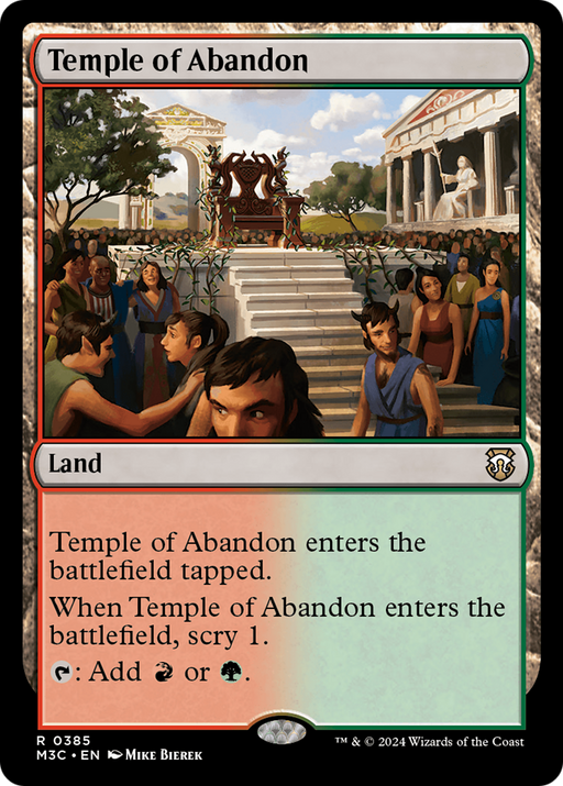 Temple of Abandon (M3C-385) - Modern Horizons 3 Commander - for just $0.09! 