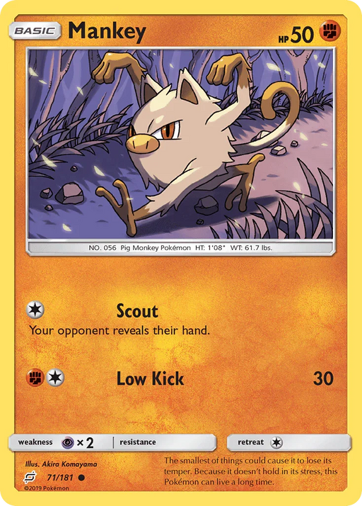Mankey (71/181) [Sun & Moon: Team Up] - for just $0.10! 