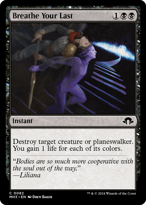 Breathe Your Last (MH3-082) - Modern Horizons 3 - for just $0.05! 